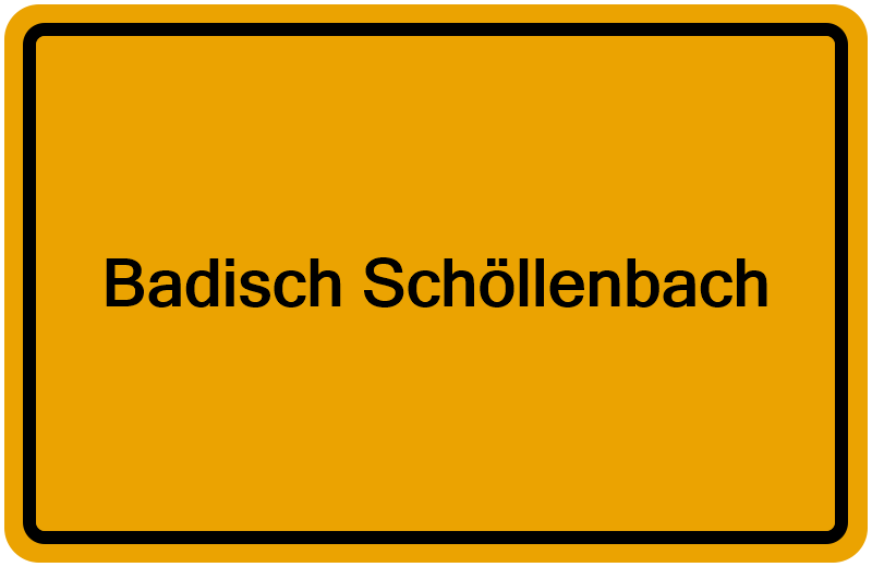 Handelsregisterauszug Badisch Schöllenbach